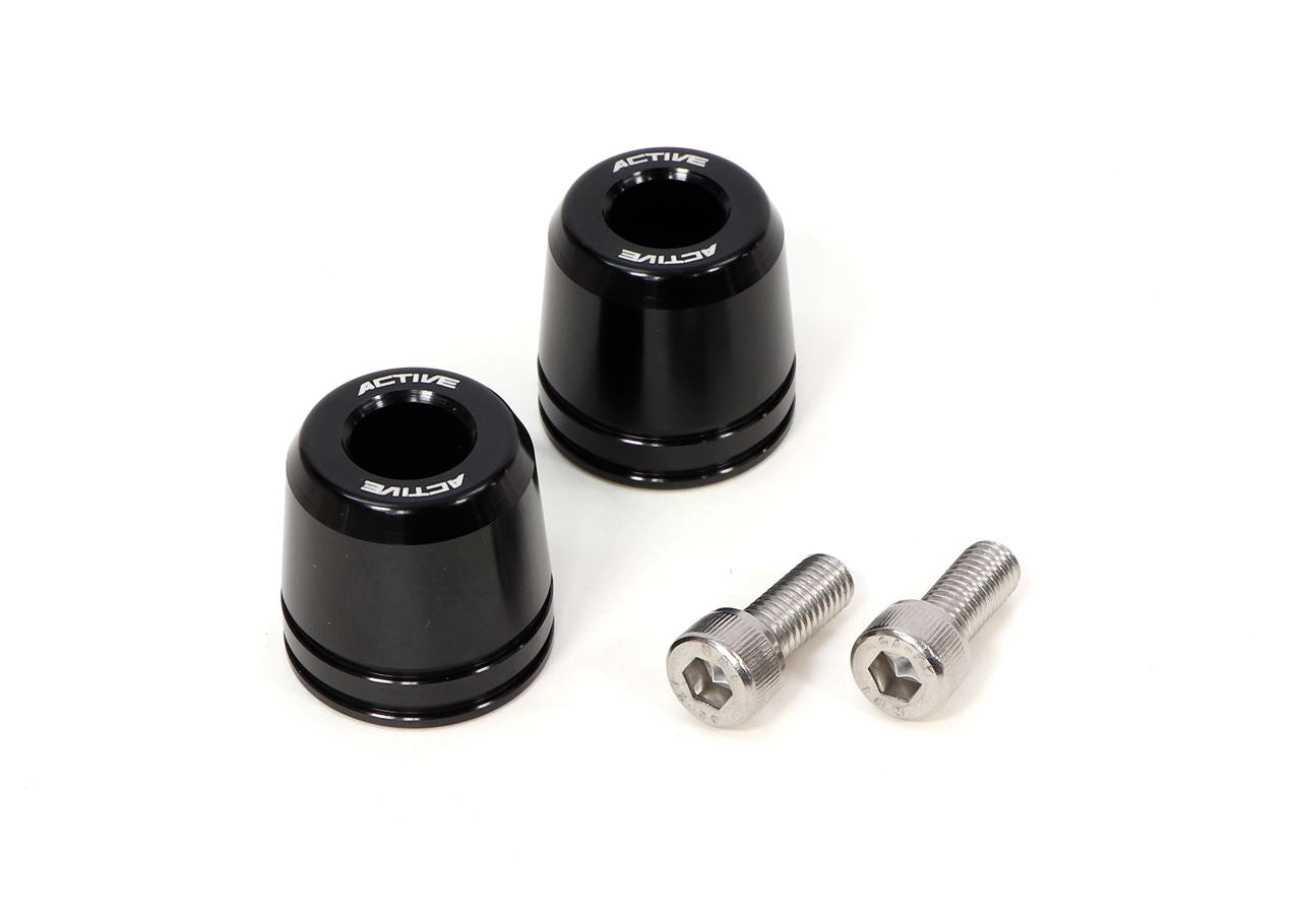 For KAWASAKI M8 Aluminum Bar Ends with Collar, Black, φ33-L33, Set of Left and Right
