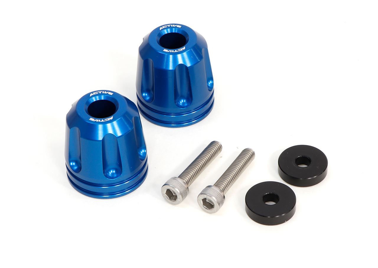 YAMAHA M6 Aluminum Bar Ends with Collar - Revolver Blue φ33-L35 (Pair)