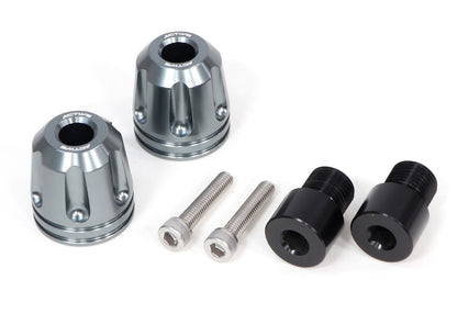 For YAMAHA M16 Adapter Included Aluminum Bar Ends Revolver Gunmetal φ33-L35 Set of Left and Right