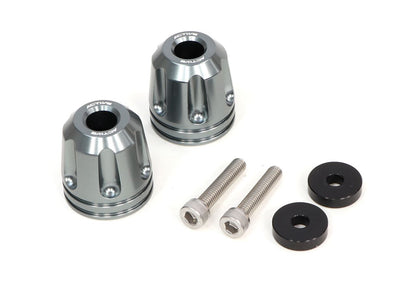 YAMAHA M6 Colored Aluminum Bar Ends - Revolver Gunmetal φ33-L35 (Pair)