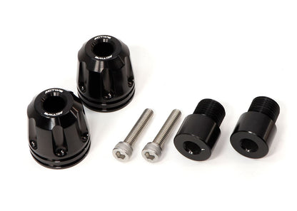 Aluminum Bar Ends Revolver Black φ33-L35 with M16 Adapters for YAMAHA, Left and Right Set
