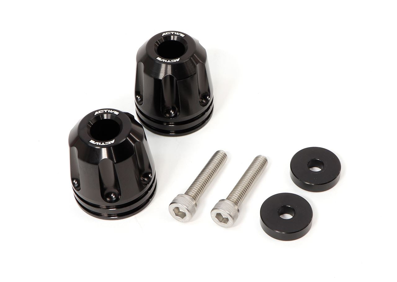 YAMAHA M6 Colored Aluminum Bar Ends Revolver Black φ33-L35 Left and Right Set