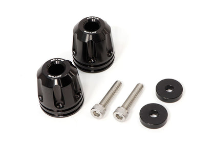 YAMAHA M6 Colored Aluminum Bar Ends Revolver Black φ33-L35 Left and Right Set