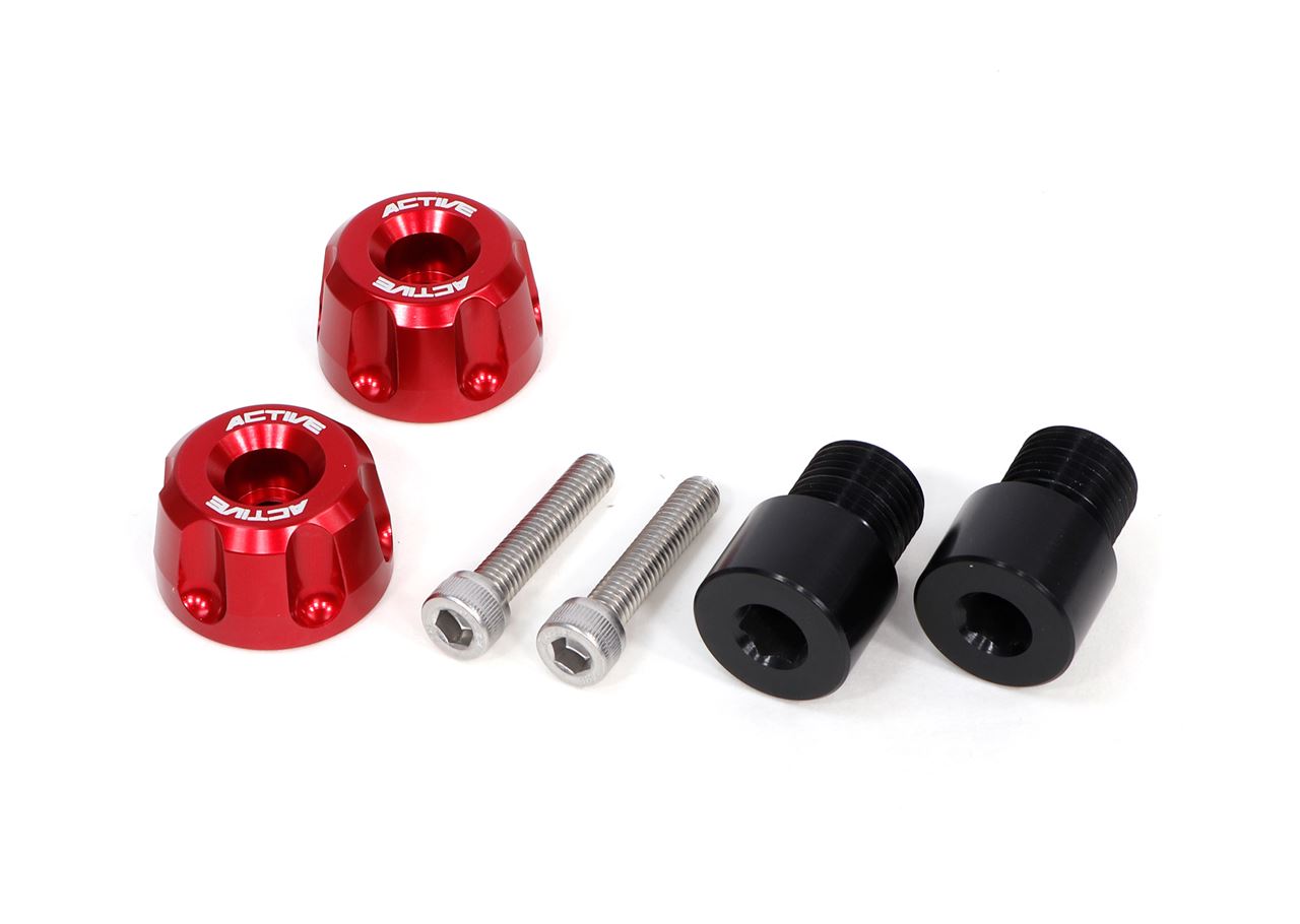 YAMAHA M16 Adapter Aluminum Bar Ends Revolver Red φ30-L18 (Left/Right Set)