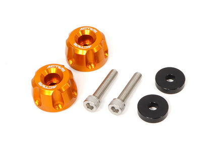 YAMAHA M6 Colored Aluminum Bar Ends - Revolver Gold φ30-L18 (Pair)