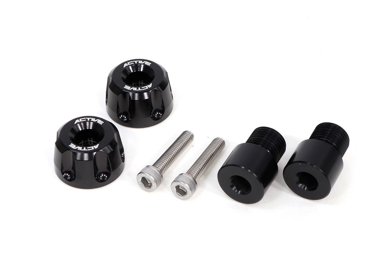 Aluminum Bar End Revolver Black φ30-L18 with M16 Adapter for YAMAHA, Left and Right Set