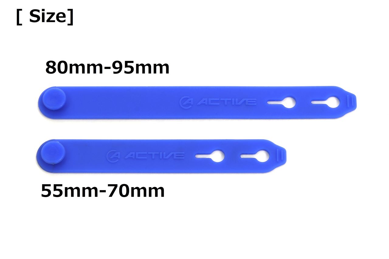シリコン製バンド グリーン 55mm-70mm 2個入