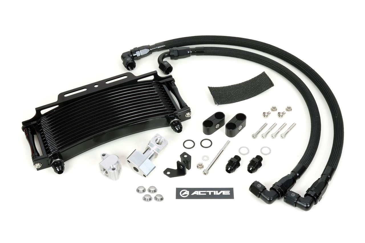 オイルクーラーキット サイド廻しラウンド #8 9-13R ブラック仕様 Z1/Z2/Z750FX-1/Z1000MK2