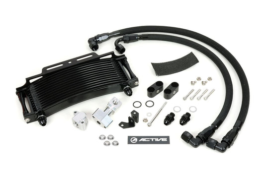 Oil Cooler Kit, Side-Mounted Round, #8 9-13R, Thermostat-Compatible Kit, Black Specifications, Z1/Z2/Z750FX-1/Z1000MK2