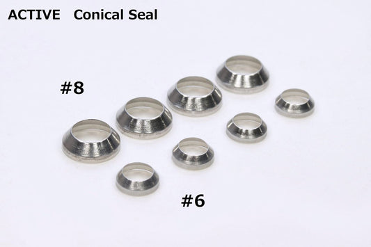 #8 Conical Seals, 4 pcs/pack