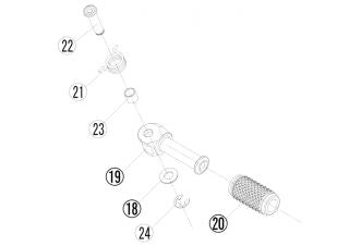 リペア FCK チェンジペダルASSY 車種共通 シルバー 汎用A