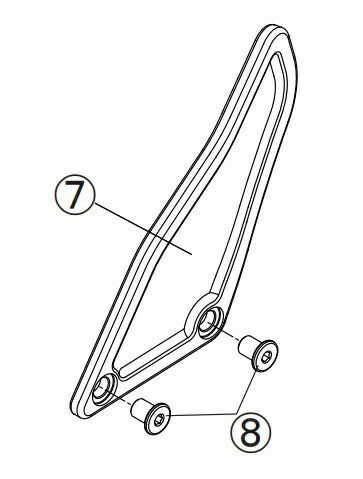 リペア FCK ヒールプレートASSY シフター有無共通 シルバー 左側 CBR1000RR 08-17