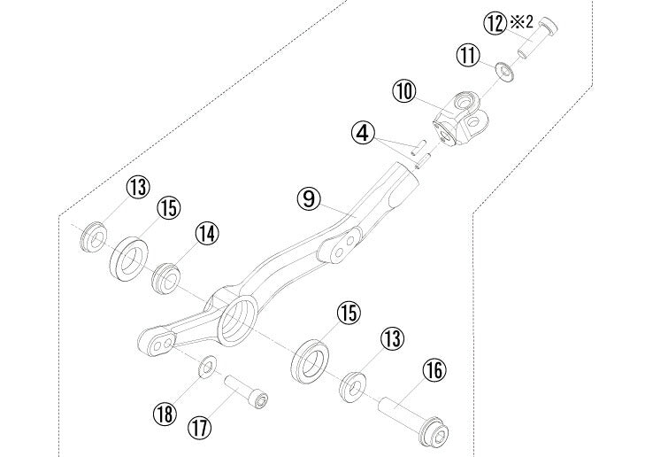 リペア FCK チェンジレバーASSY ペダル別売 シルバー 左側 YZF-R1 15-17