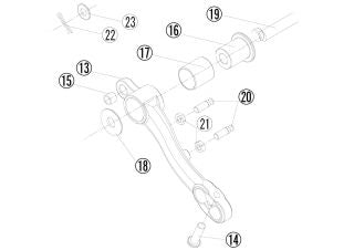 Repair FCK Brake Lever Assy, Pedal Sold Separately, Silver, Right Side YZF-R1 15-17