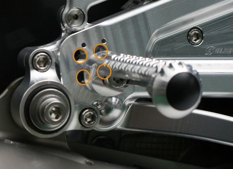 Elaborate Foot Control Kit Silver YZF-R1 15-20