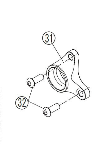 リペア FCK マフラーブラケットASSY シルバー YZF-R6 17