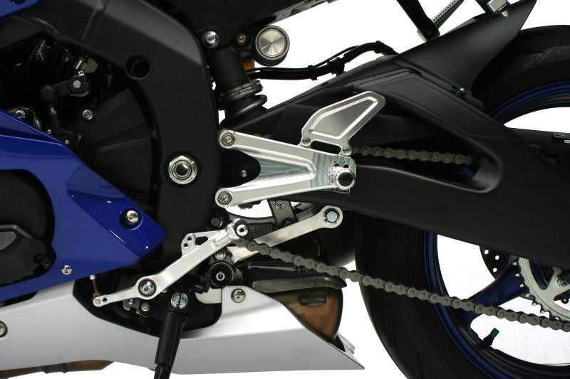 Elaborate Foot Control Kit Silver YZF-R6 17-20