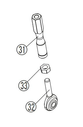 リペア FCK チェンジロッドASSY シフター有 ブラック 左側 GSXR1000R 17