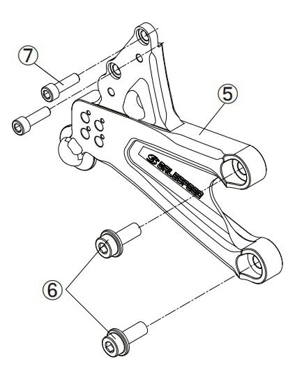 リペア FCK メインプレートASSY シフター有 ブラック 右側 GSXR1000R 17