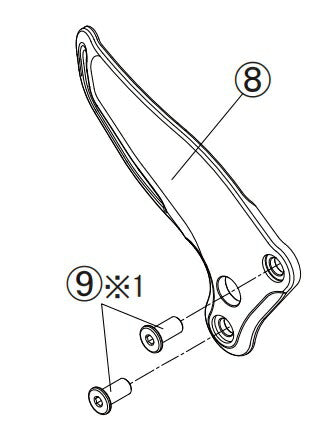 リペア FCK ヒールプレートASSY シフター有 シルバー 右側 GSXR1000R 17