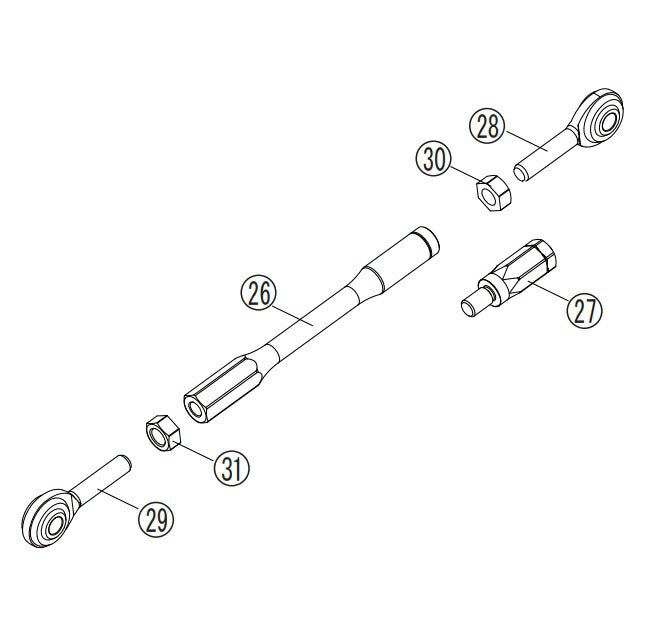 リペア FCK チェンジロッドASSY シルバー ZRX1200 DAEG 09-16