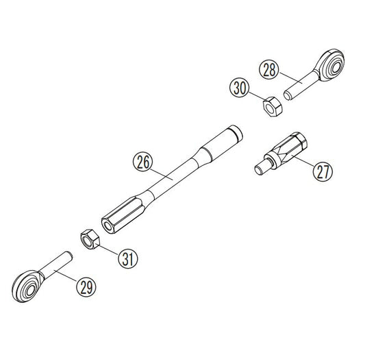 Repair FCK Change Rod Assy Silver ZRX1200 DAEG 09-16