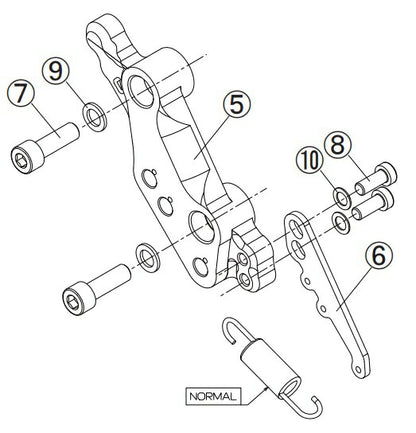 リペア FCK メインプレートASSY ブラック 右側 ZRX1200 DAEG 09-16