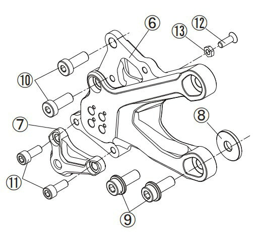 リペア FCK メインプレートASSY ブラック 右側 Z900RS