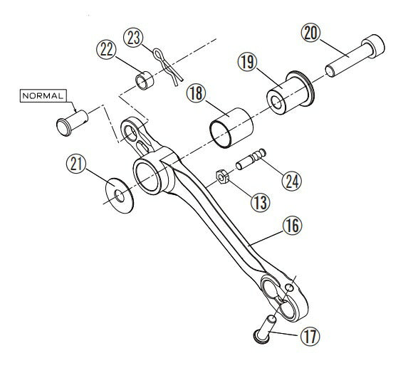 リペア FCK ブレーキレバーASSY ペダル別売 ブラック 右側 Z900RS