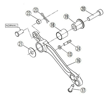 リペア FCK ブレーキレバーASSY ペダル別売 ブラック 右側 Z900RS