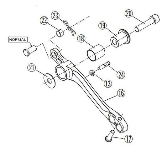 リペア FCK ブレーキレバーASSY ペダル別売 ブラック 右側 Z900RS