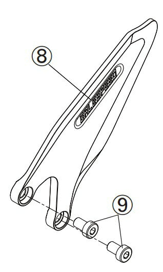 リペア FCK ヒールプレートASSY シルバー 左側 ZX-25R/ZX-25R SE 20-21