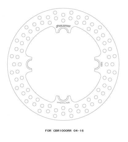 モノフローティングディスクローター リア φ220×T5.0 CBR1000RR 04-16/CBR600RR 03-14(ABS不可)