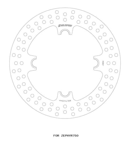 Mono floating disc rotor rear φ230 x T5.0 Zephyr 750/RS