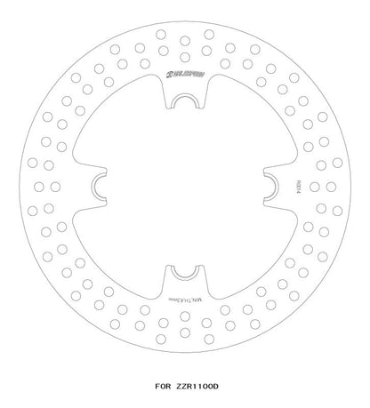 Mono Floating Disc Rotor Rear φ250×T5.0 ZZR1100 D