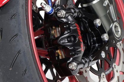 Elaborate Front 4P Radial Caliper φ34/30 Titanium Bolt/Titanium Piston Specification (Left) Black
