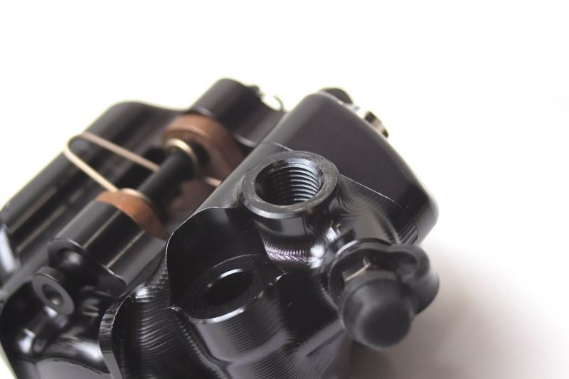 Elaborate Front 2P Caliper, Titanium Bolt Specification, Radial/60mm Pitch, Black, φ34, Left Side