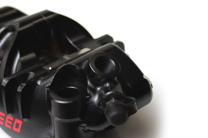 ELABORATE Front 4P Caliper Titanium Bolt Specification Radial/108mm Pitch Black φ34-φ30 Right Side