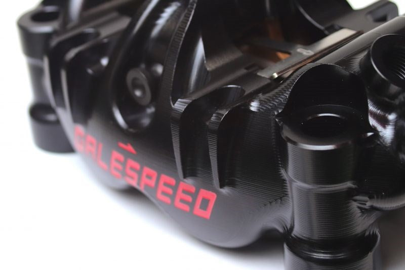 ELABORATE Front 4P Caliper Titanium Bolt Specification Radial/108mm Pitch Black φ34-φ30 Right Side