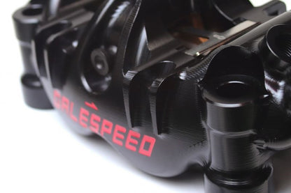 ELABORATE Front 4P Caliper Titanium Bolt Specification Radial/108mm Pitch Black φ34-φ30 Right Side