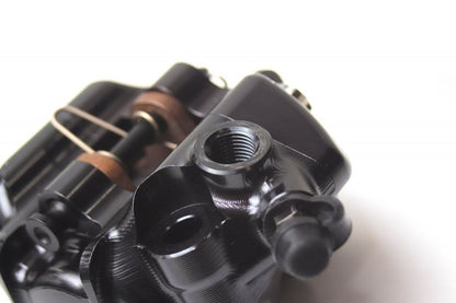Elaborate Front 2P Caliper, Titanium Bolt Specification, Radial/60mm Pitch, Black, φ34, Right Side