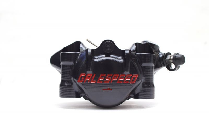 Elaborate Front 2P Radial Caliper φ34 Titanium Bolt/Titanium Piston Specification (Right) Black