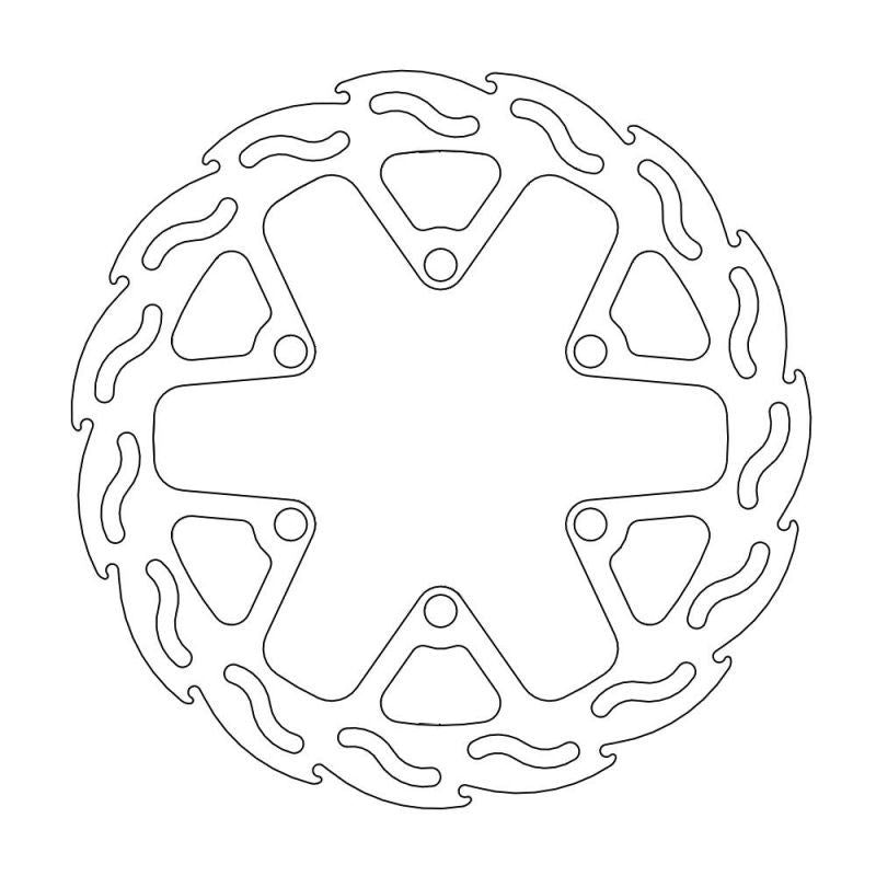 フレイム ステンローター フロント ディスク ワンピース φ240 1枚 Dトラッカー125 KLX125