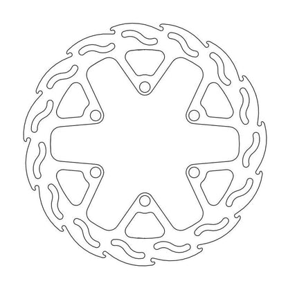 フレイム ステンローター フロント ディスク ワンピース φ240 1枚 Dトラッカー125 KLX125