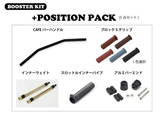 Booster Kit Position PACK CAFE Handlebar Black REBEL250/S 20-23