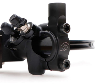 Brake master cylinder RD reverse thread mirror holder clamp short black φ19