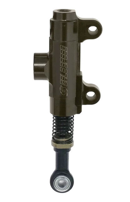 Rear Brake Master Cylinder φ12 Hard Anodized, Mounting Pitch 49mm [4mm Offset], Rod End M6, for Thumb Brake, Black