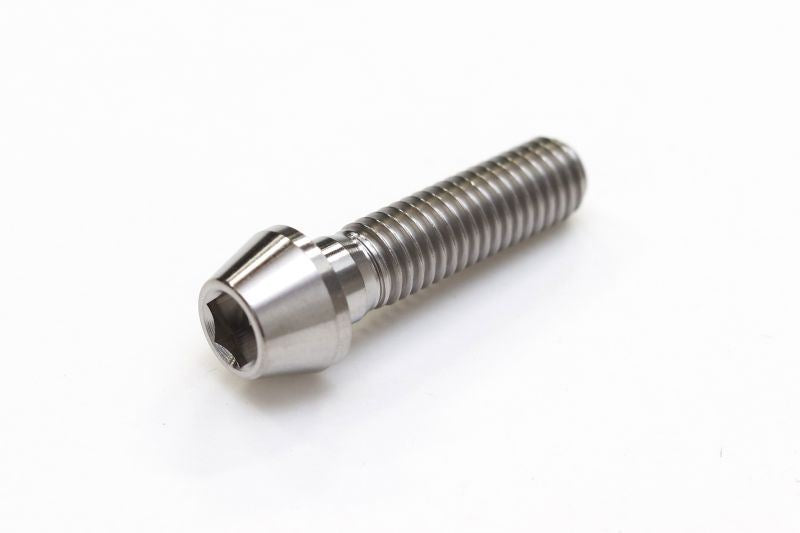 Titanium Tapered Bolt, Partial Thread, M8 x P1.25, 30mm (Length)
