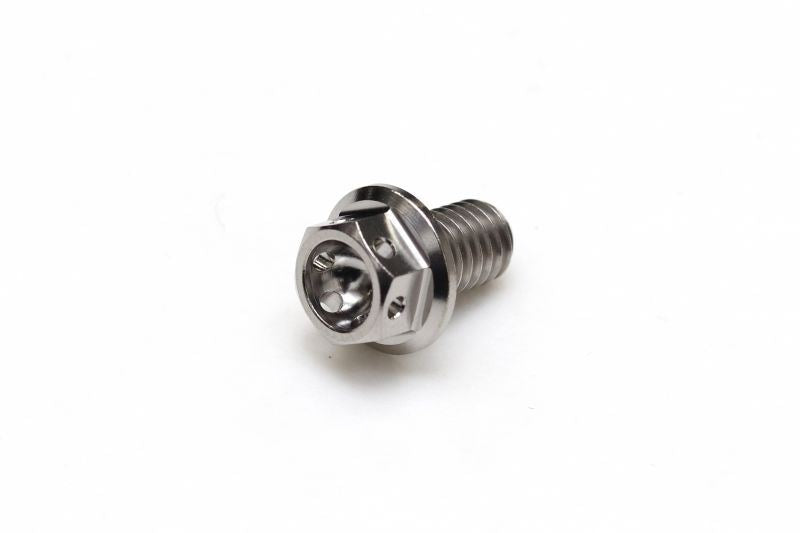 チタン フランジボルト 全ネジ ワイヤリング穴あり M6×P1.00 10mm(L) レーススペック