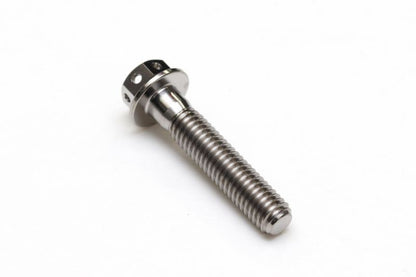 チタン フランジボルト 半ネジ ワイヤリング穴あり M6×P1.00 30mm(L) レーススペック
